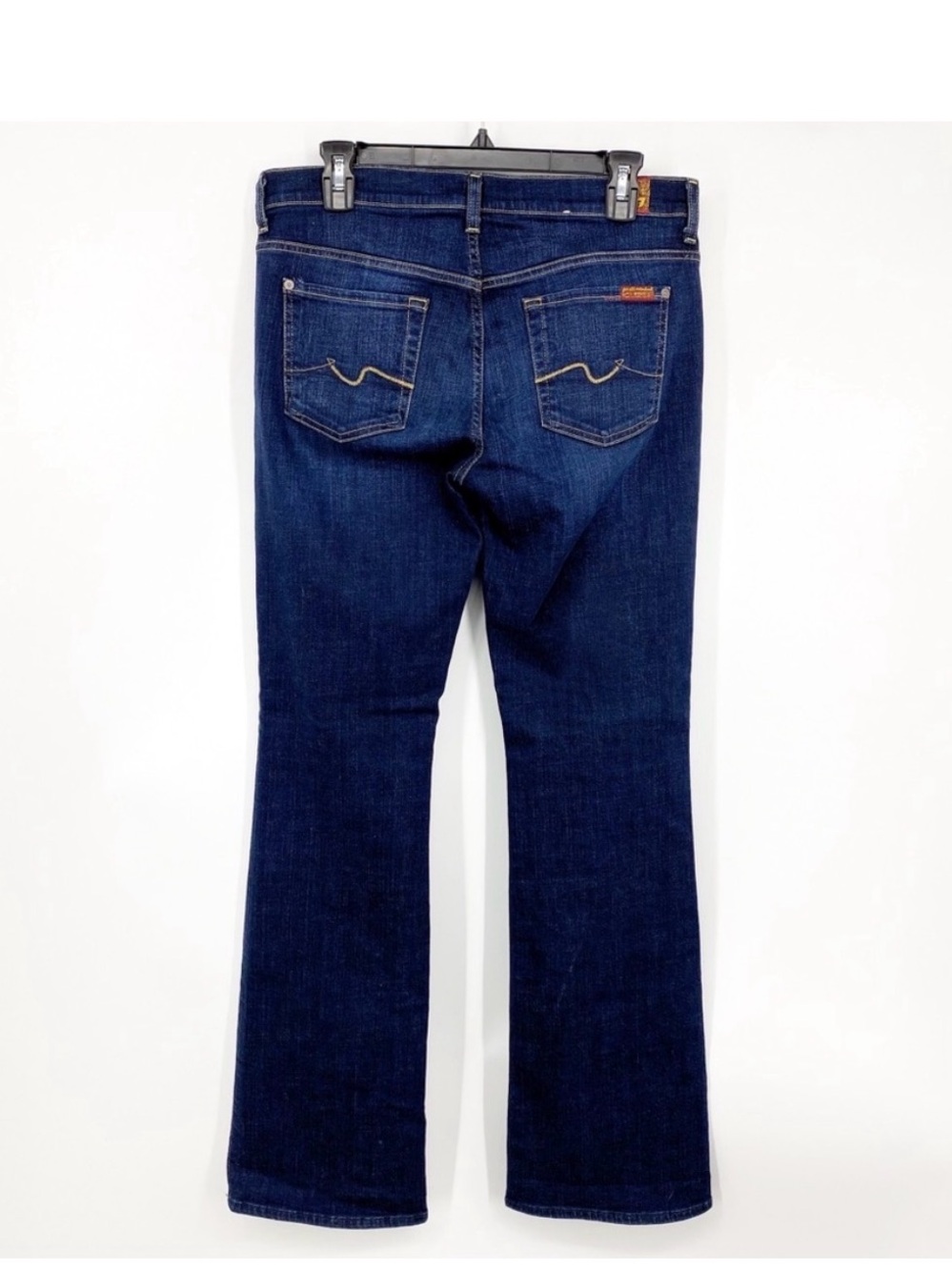 7 For All Mankind Dark Wash Bootcut Jeans Sz 30 - Picture 4 of 5